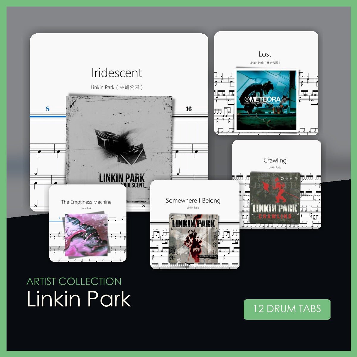 Linkin Park 鼓譜合集 - 鼓譜 Drumtabs ドラム楽譜