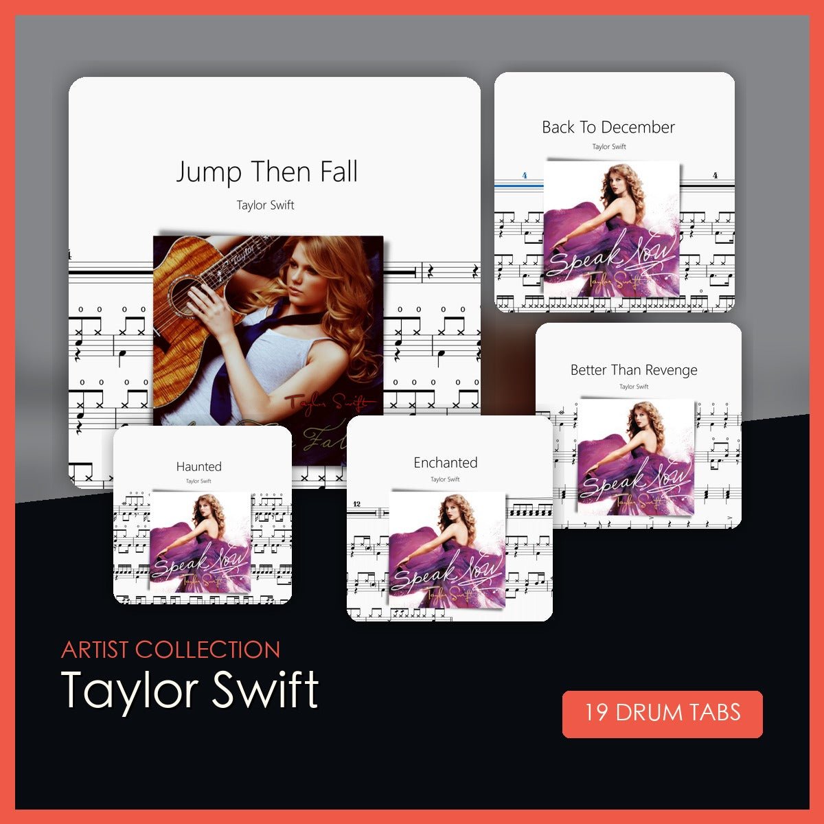 Taylor Swift 鼓譜合集 - 鼓譜 Drumtabs ドラム楽譜