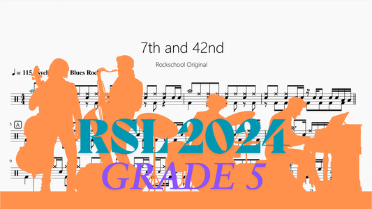 7th and 42nd【Rock school Lv5】 - 鼓譜 Drumtabs ドラム楽譜