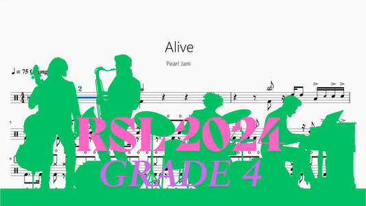 Alive【Rock school Lv4】 - 鼓譜 Drumtabs ドラム楽譜