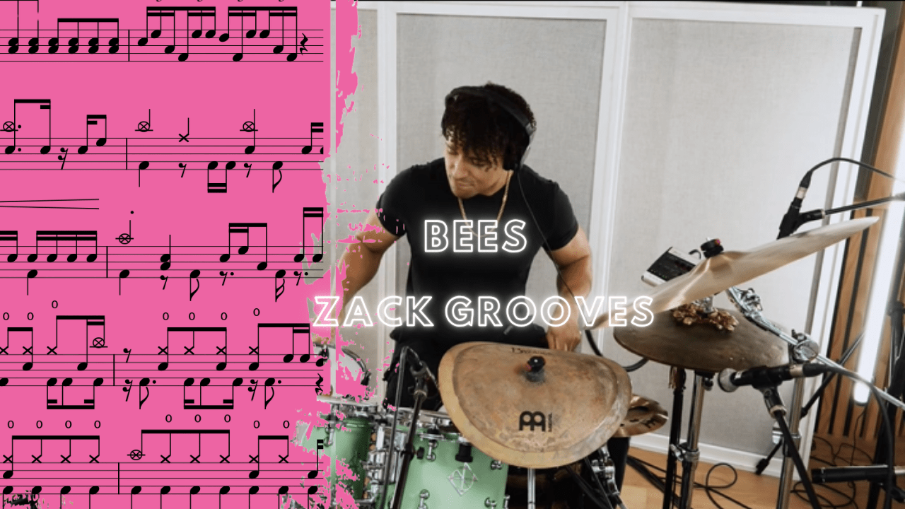 Bees by Zack Grooves Drum Cover - 鼓譜 Drumtabs ドラム楽譜