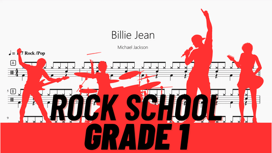 Billie Jean【Rock school Lv1】 - 鼓譜 Drumtabs ドラム楽譜
