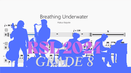Breathing Underwater【Rock school Lv8】 - 鼓譜 Drumtabs ドラム楽譜