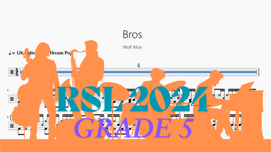 Bros【Rock school Lv5】 - 鼓譜 Drumtabs ドラム楽譜