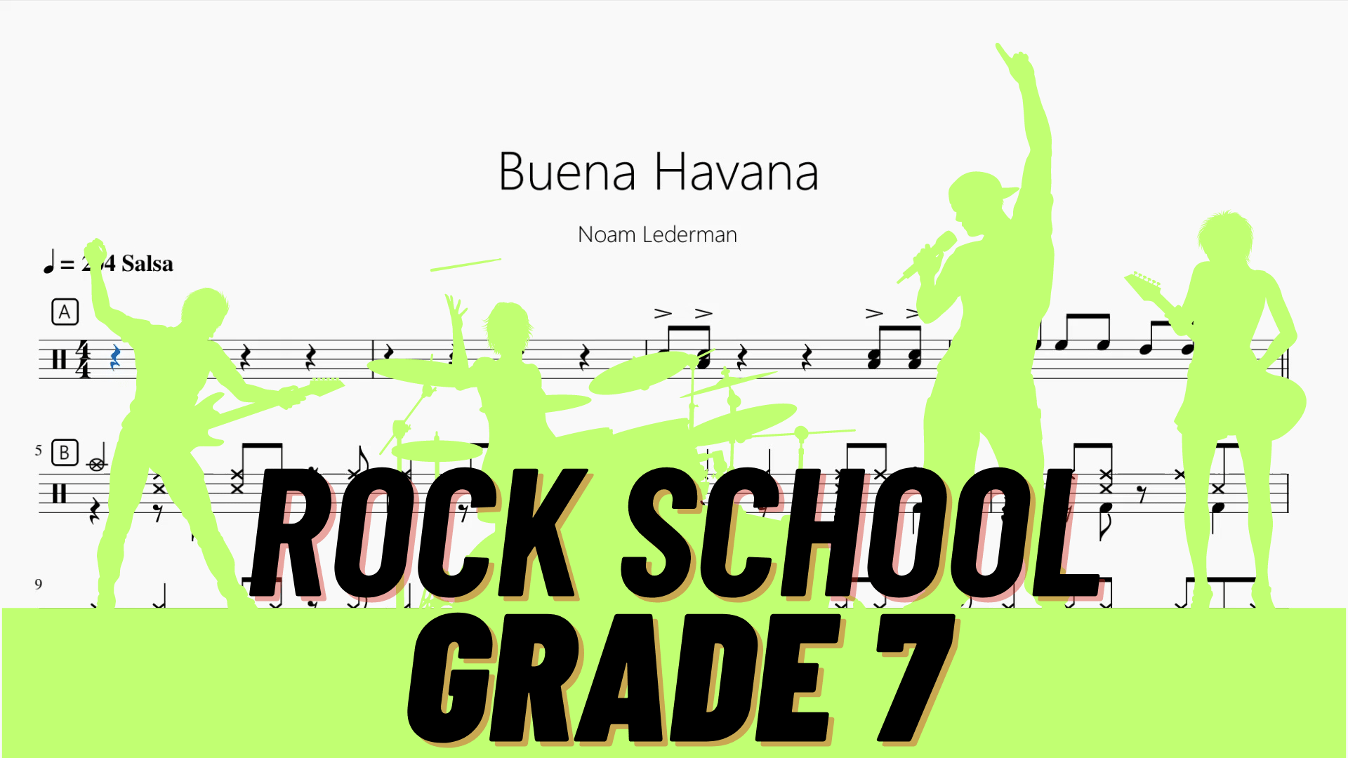 Buena Havana【Rock school Lv7】 - 鼓譜 Drumtabs ドラム楽譜