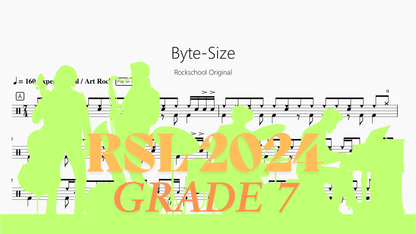 Byte-Size【Rock school Lv7】 - 鼓譜 Drumtabs ドラム楽譜