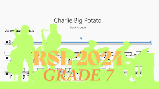 Charlie Big Potato【Rock school Lv7】 - 鼓譜 Drumtabs ドラム楽譜