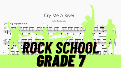 Cry Me A River【Rock school Lv7】 - 鼓譜 Drumtabs ドラム楽譜