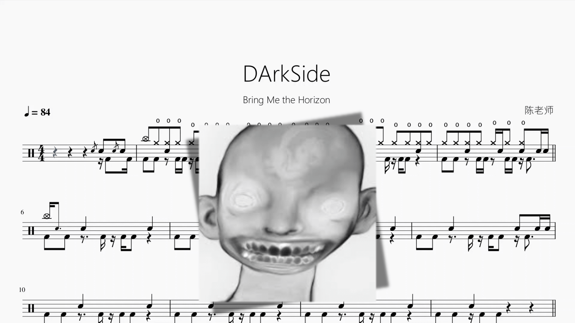 DArkSide【Bring Me the Horizon】 - 鼓譜 Drumtabs ドラム楽譜