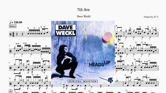 Dave Weckl - 7th Ave - Drum Sheet Music PDF cover
