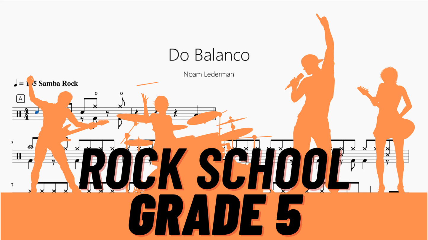 Do Balanco【Rock school Lv5】 - 鼓譜 Drumtabs ドラム楽譜