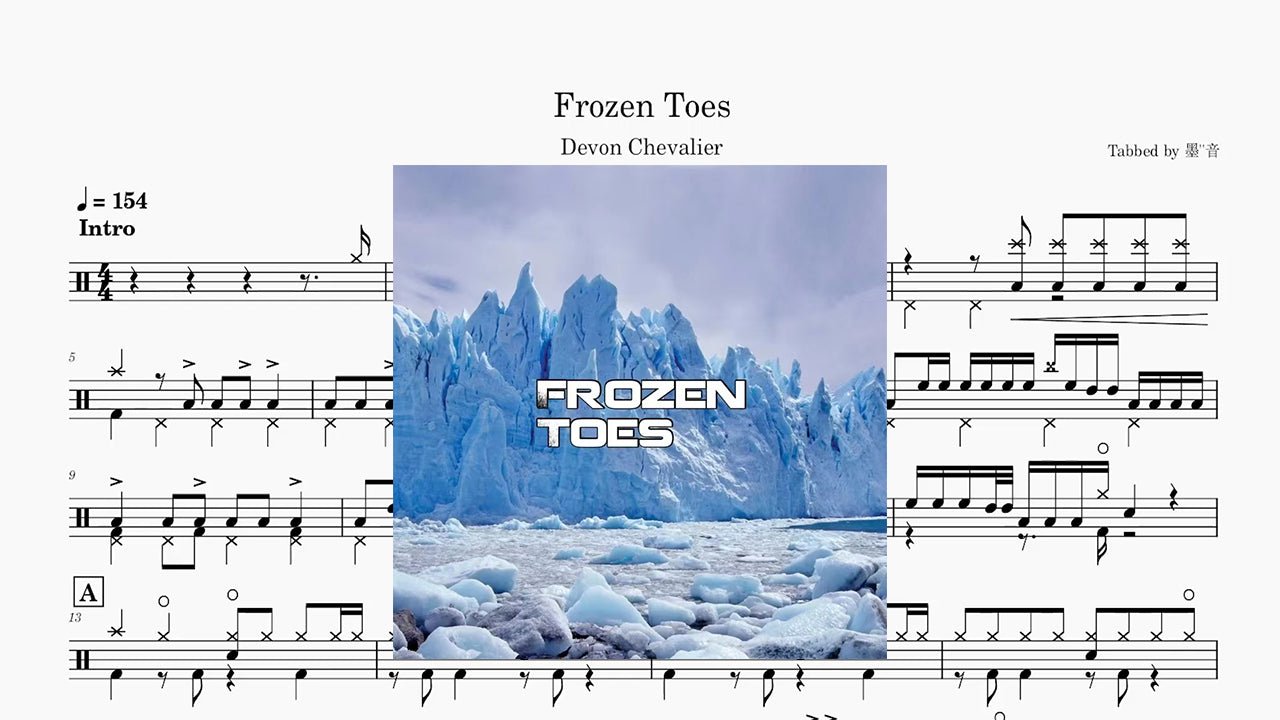 Dominic Mcnabb - Frozen Toes - 鼓譜 Drumtabs ドラム楽譜
