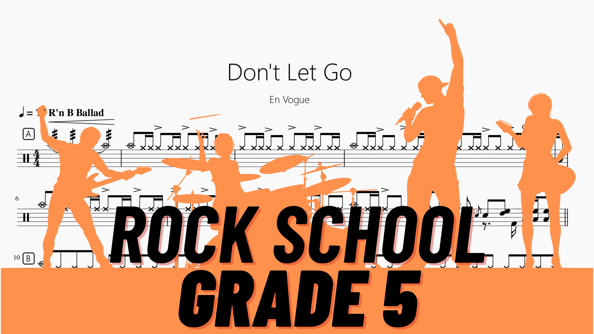 Don't Let Go【Rock school Lv5】 - 鼓譜 Drumtabs ドラム楽譜