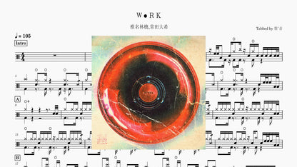 椎名林檎 / 常田大希 - Ｗ●ＲＫ — partitura de batería Drumtabs