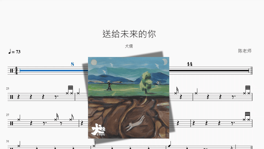 送给未来的你【犬儒】 - 鼓譜 Drumtabs ドラム楽譜