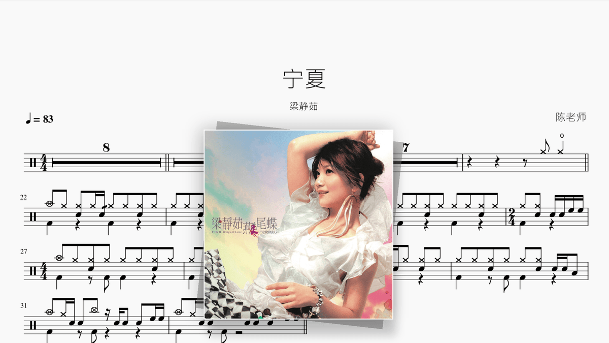 宁夏【梁静茹】 - Good Sheet Music