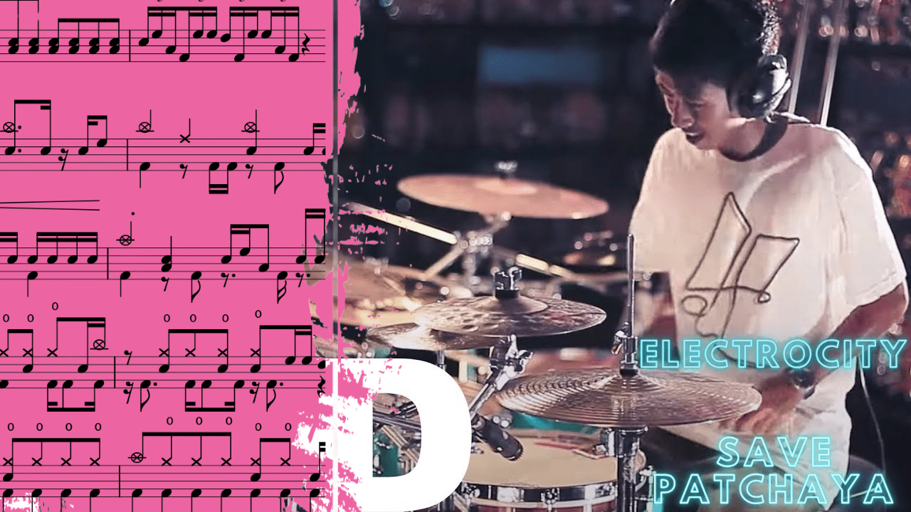 Electrocity Drpa by Save Patchaya Drum Cover - 鼓譜 Drumtabs ドラム楽譜