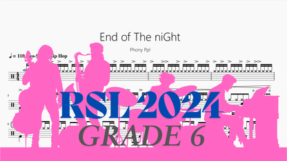 End of The niGht【Rock school Lv6】 - 鼓譜 Drumtabs ドラム楽譜