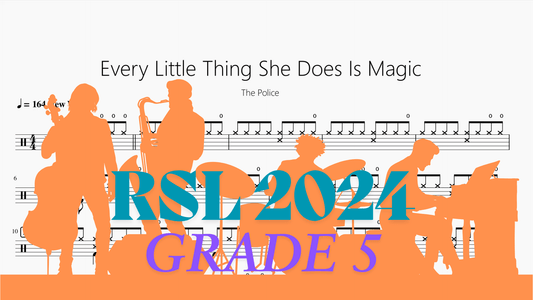 Every Little Thing She Does Is Magic【Rock school Lv5】 - 鼓譜 Drumtabs ドラム楽譜