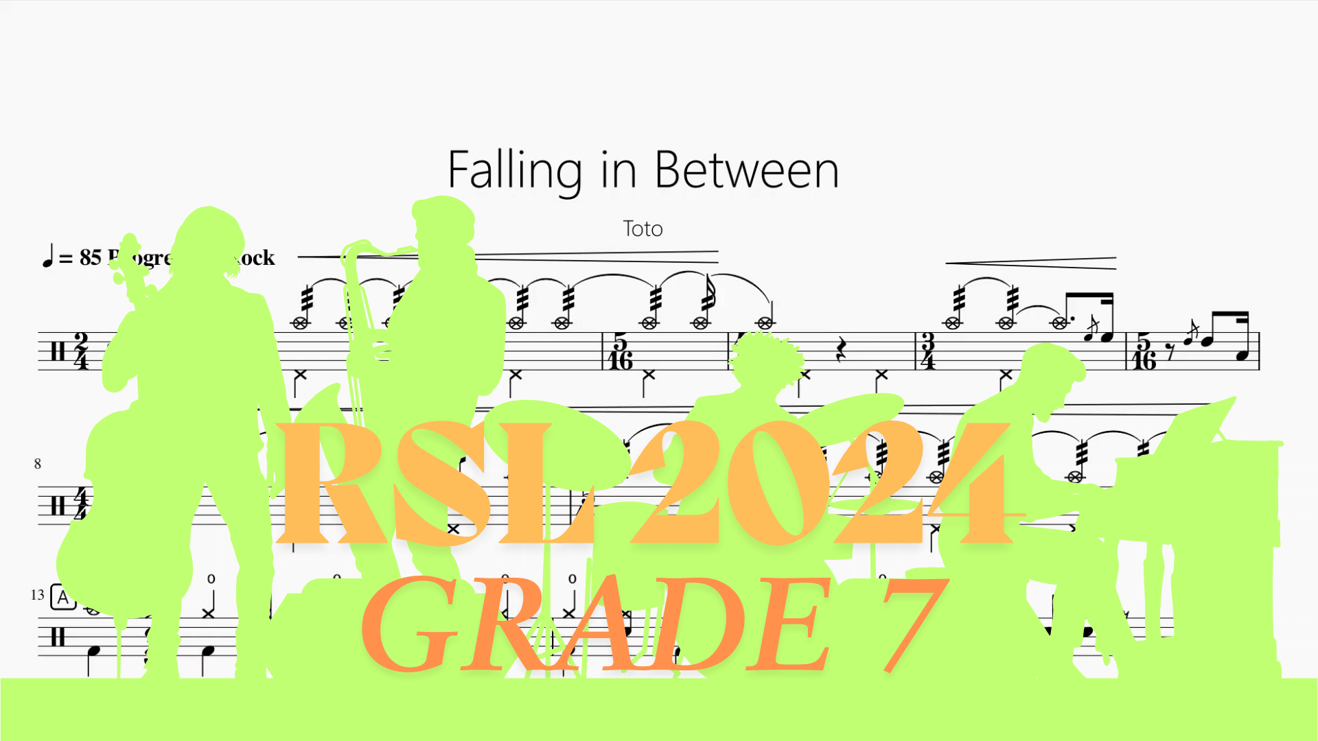 Falling in Between【Rock school Lv7】 - 鼓譜 Drumtabs ドラム楽譜