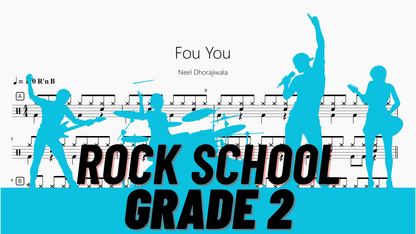 Fou You【Rock school Lv2】 - 鼓譜 Drumtabs ドラム楽譜