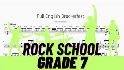 Full English Breckerfest【Rock school Lv7】 - 鼓譜 Drumtabs ドラム楽譜