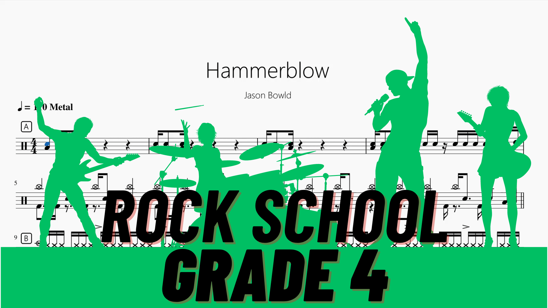 Hammerblow【Rock school Lv4】 - 鼓譜 Drumtabs ドラム楽譜