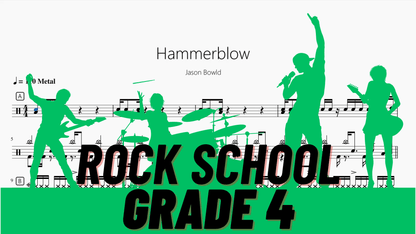 Hammerblow【Rock school Lv4】 - 鼓譜 Drumtabs ドラム楽譜