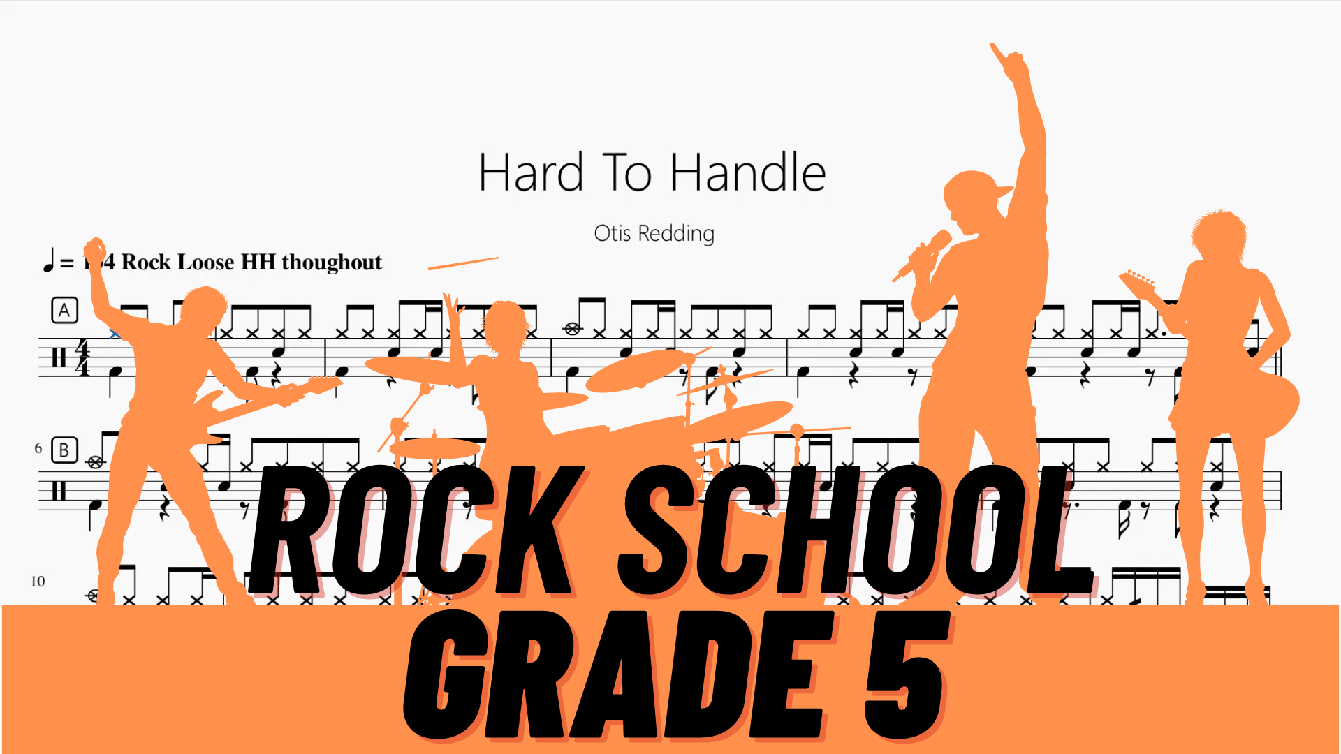 Hard To Handle 【Rock school Lv5】 - 鼓譜 Drumtabs ドラム楽譜