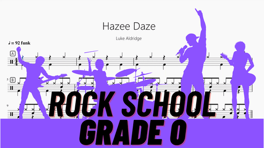 Hazee Daze【Rock school Lv0】 - 鼓譜 Drumtabs ドラム楽譜
