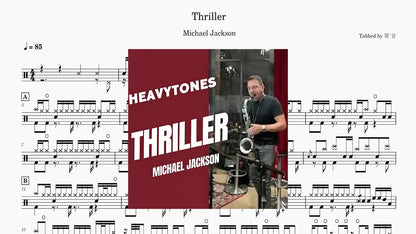 Heavytones - Thriller - 鼓譜 Drumtabs ドラム楽譜