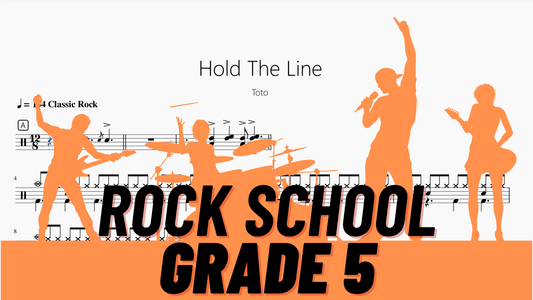 Hold The Line【Rock school Lv5】 - 鼓譜 Drumtabs ドラム楽譜