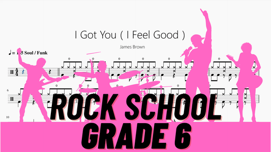 I Got You（I Feel Good） 【Rock school Lv6】 - 鼓譜 Drumtabs ドラム楽譜