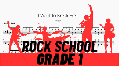 I Want to Break Free【Rock school Lv1】 - 鼓譜 Drumtabs ドラム楽譜