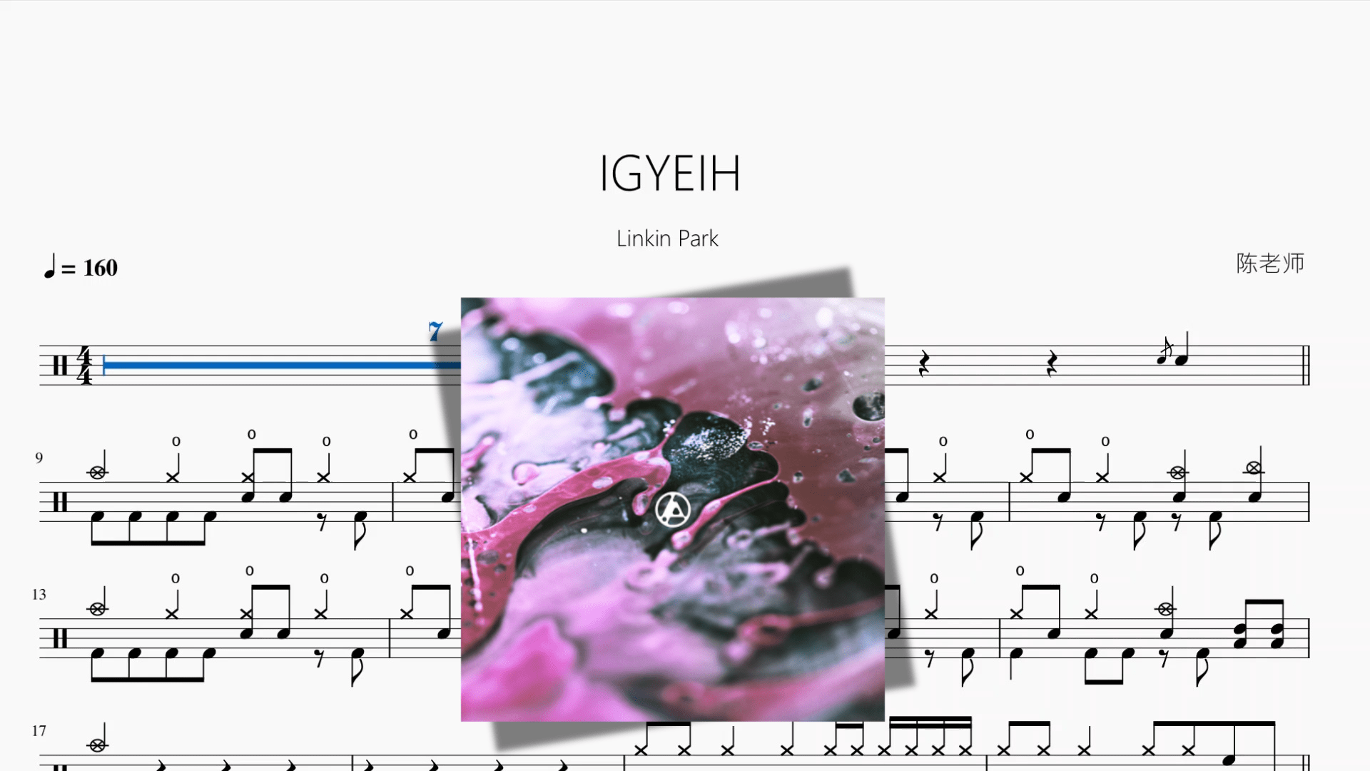 IGYEIH【Linkin Park 林肯公园】 - 鼓譜 Drumtabs ドラム楽譜