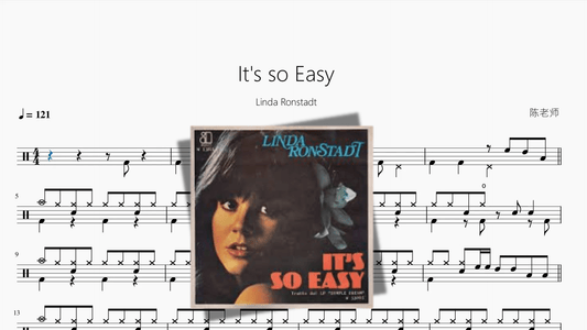 It's so Easy【Linda Ronstadt】 - 鼓譜 Drumtabs ドラム楽譜