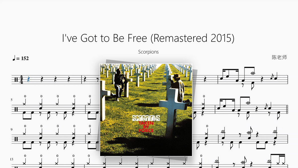 I've Got to Be Free (Remastered 2015)【Scorpions】 - Good Sheet Music
