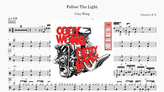 J-Rod - Follow The Light - 鼓譜 Drumtabs ドラム楽譜