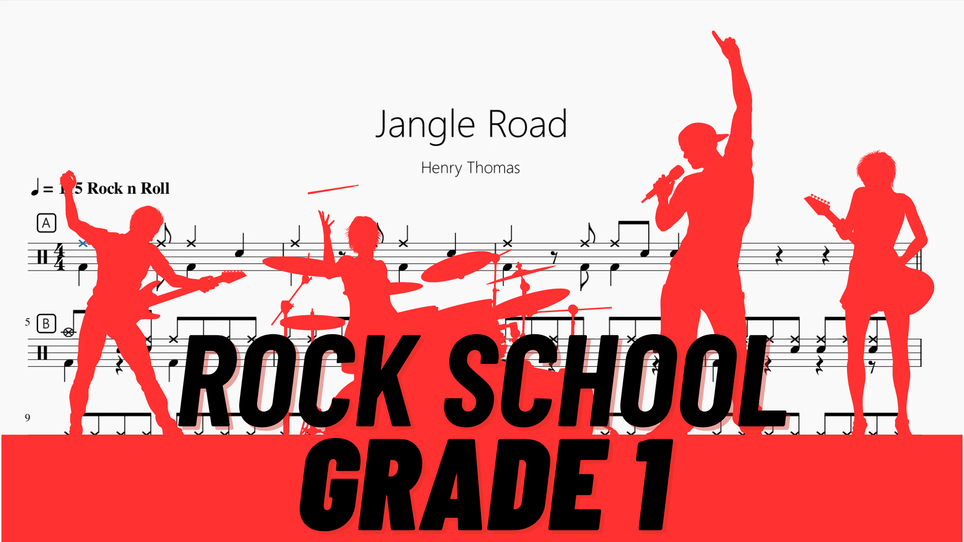 Jangle Road【Rock school Lv1】 - 鼓譜 Drumtabs ドラム楽譜