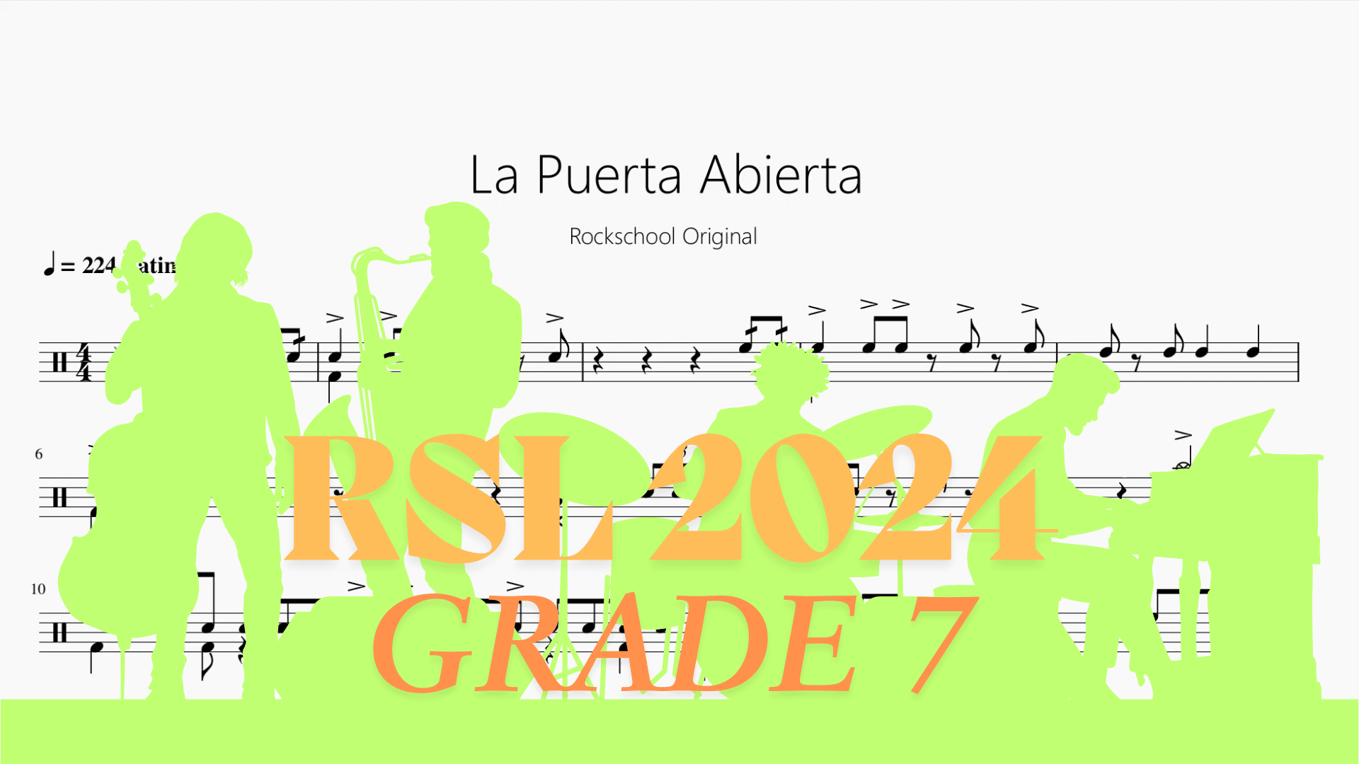 La Puerta Abierta【Rock school Lv7】 - 鼓譜 Drumtabs ドラム楽譜