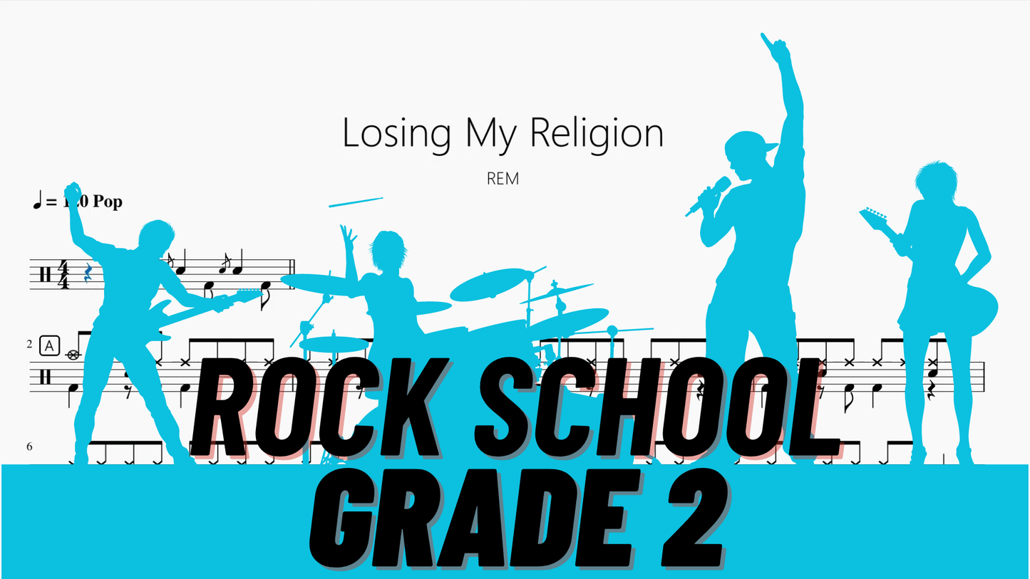 Losing My Religion【Rock school Lv2】 - 鼓譜 Drumtabs ドラム楽譜