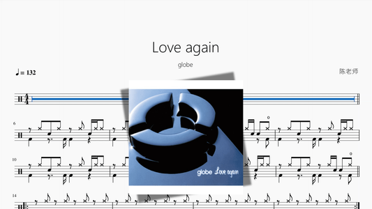 Love again【globe】 - 鼓譜 Drumtabs ドラム楽譜