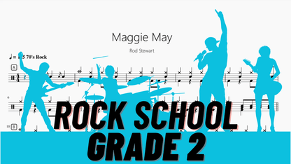 Maggie May【Rock school Lv2】 - 鼓譜 Drumtabs ドラム楽譜