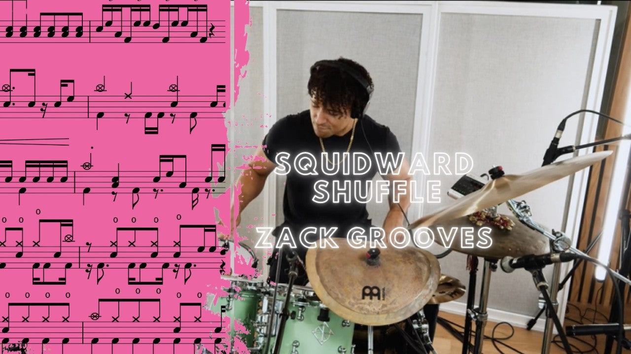 Squidward Shuffle By Zack Grooves Drum Cover