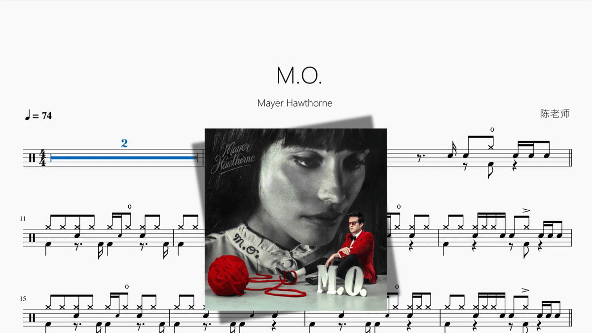 M.O.【Mayer Hawthorne】 - Good Sheet Music