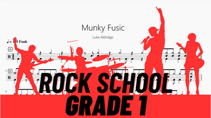 Munky Fusic【Rock school Lv1】 - 鼓譜 Drumtabs ドラム楽譜