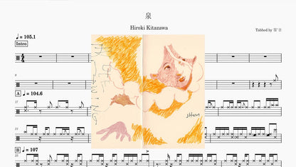 周欣韧 - 泉（Newborn） — partitura de batería Drumtabs