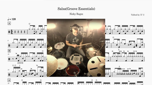 Nicky Bagzz - Salsa - 鼓譜 Drumtabs ドラム楽譜