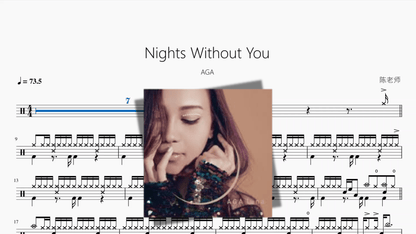 Nights Without You【AGA】 — partitura de batería Drumtabs