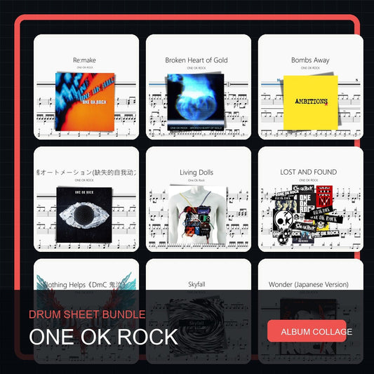 ONE OK ROCK 鼓谱打包合集 - 鼓譜 Drumtabs ドラム楽譜